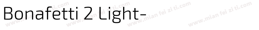 Bonafetti 2 Light字体转换